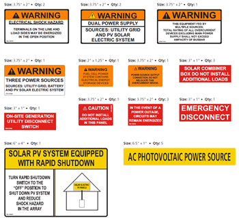 HellermannTyton 596-03946 Solar Label Value Pack